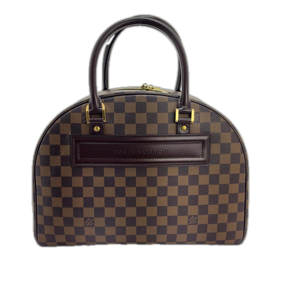 Louis Vuitton Nolita Damier Top Handle Bag Canvas Brown
